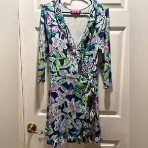 Lilly Pulitzer Jessa Lynne WrapRomper Bright
Navy in Sway This Way XL